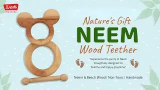 🌿 Nature&rsquo;s Gift for Your Baby &ndash; 100% Natural Neem Wood Teether