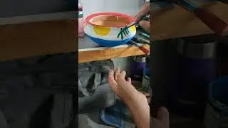pot painting with II noor art point II #painting #paintedpots #potpainting