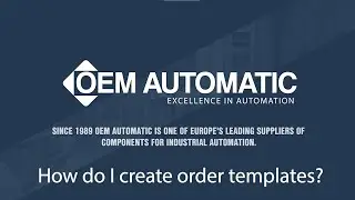 How do I create an order template?