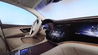 The Mercedes EQS SUV AMG Line Interior Design in Studio