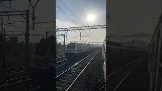 105kmph 🔥Parallel Run (Local VS Sultanpur Express) #train #run #railway #Race #Local #express