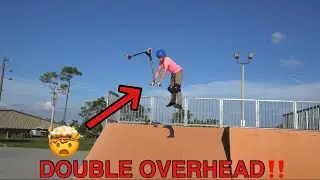 SCOOTER TRICKS+ DOUBLE OVERHEAD‼️📈