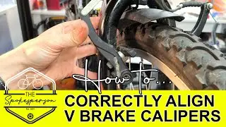 How To Correctly Align V Brake Calipers - easy step-by-step tutorial