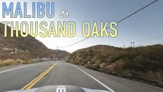 Malibu to Thousand Oaks Sunset Drive in 4K