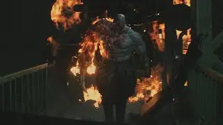 Resident Evil 2 Remake-No Damage Super Tyrant Mr. X BOSS Fight-Hardcore | In The Blink Of An Eye