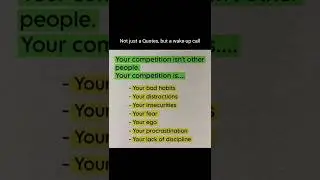 Your competition is........#wisdom#successfulmindset#shortsvideo#legendsinspires