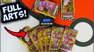 Weighing Pokemon Unified Minds Dollar Tree Packs! GUARANTEED FULL ART!