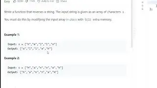 LeetCode | 344. Reverse String