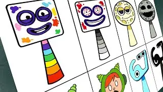 Drawing Incredibox Sprunki OC: Normal VS Horror / NEW My Sprunki OC Phase / Seventeen, The Moon , 67