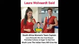 Laura Wolvaardt Wins Indian Hearts Respect for Indian Culture&rdquo; ❤ #ytshorts #viralshorts