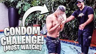 I TRIED THE CONDOM CHALLENGE(THIS HAPPENED)