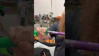 How to install dirt bike grips the easy way #dirtbike #enduro #2stroke #2strokelife #4stroke #ktm