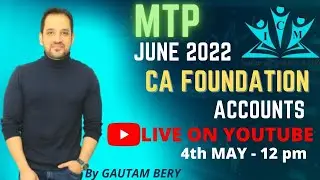 MTP MAY 2022 -CA FOUNDATION ACCOUNTS