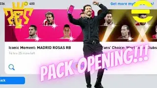Iconic moment Atletico Madrid  pack opening trick|fan's choice pack |pes 2021 mobile /Efootball