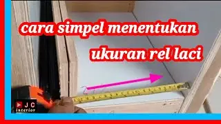 Cara menghitung ukuran laci meja