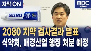 [자막] 식약처 