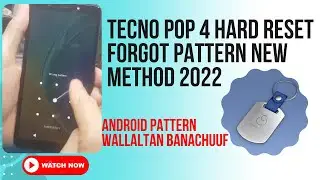 TECNO POP 4 HARD RESET | TECNO BC2 Reset Pattern Password