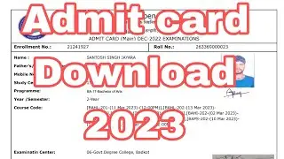 Uttrakhand Open University Admit Card Download