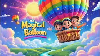 The Magical Balloon Ride Nursery Rhyme | Fun Hot Air Balloon Adventure Song for Kids