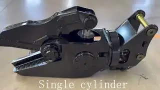 8 Ton CAT308 Excavator Steel Cutting Attachment Hydraulic Shear with Single Cylinder