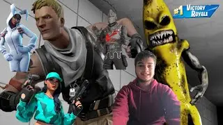 Παίζω στο Fortnite Banana dhtmare horror game και θα προσπαθήσω να μιν τρομάξω και πόλη 