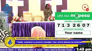 MCK ISIOLO TOWN CHURCH | KISWAHILI SERVICE | 11TH JANUARY 2026