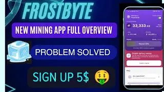 Frostbyte new mining project 🤑| frostbyte full overview | frostbyte problem solved |