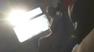 Candid paki train in nylons
