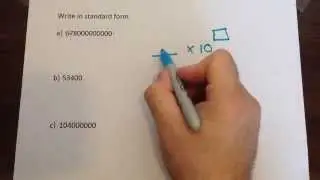 Converting ordinary numbers to standard form 1
