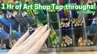 ASMR 🎨 1 Hr Tap/Scratching in Arts & Crafts Shops!! 