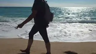 Beach ⛱️ Calella Spain 🇪🇸 4k Video Ultra HD 