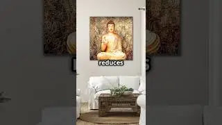Bring Peace & Prosperity Home with Golden Buddha Glass Wall Art