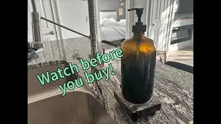 Amber Glass Soap Dispenser Review | For Shower, Sink, Bath | Modern Farmhouse Look