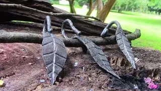 Blacksmithing- forging a leaf