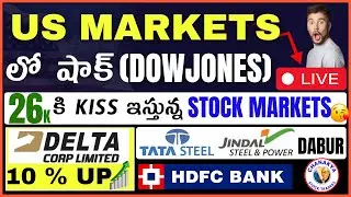 Shock లో US markets|Dow Jones|ZERODHA ,Angel Drop|Delta Corp,MCX,Dabur,HDFC Bank||NIFTY,Bank Nifty