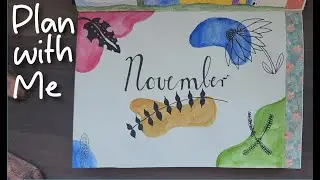 Иллюстрированные растения для моего ноябрьского Bullet Journal ll Plan With Me