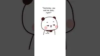 Bubu pretends to be a baby #bubududu #dudububu #gomupeachu #peachugomu #gomapeach #couple #love