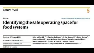 Identifying the safe operating space for food systems