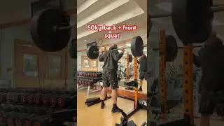 Back and front squat warm up #squat