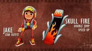 SUBWAY SURFERS - SKULL FIRE BOARD / DOUBLE JUMP & SPEED UP | HD