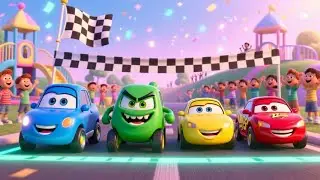 Toy Car Racing Fun | Exciting Vehicle Song for Kids | Nursery Rhymes & Songs for Children