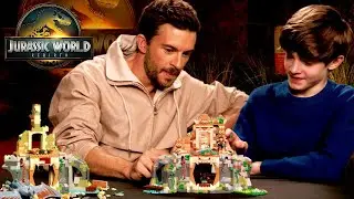 Building a Jurassic LEGO Set with NO INSTRUCTIONS (feat. Jonathan Bailey) | JURASSIC WORLD REBIRTH