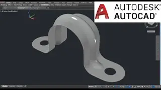 U Shaped Pipe Clamp | Autocad 3D | Autocad 2018