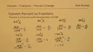 Percent Fractions and Percent Change Part 1 NEW SAT Math 2 |ACT