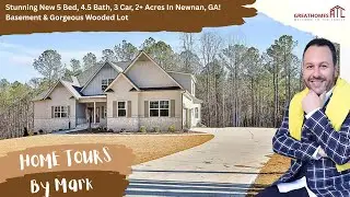 Absolutely STUNNING Brand New Home In Newnan, GA! 2+ Acres, 5 Bed, 4.5 Bath, Basement