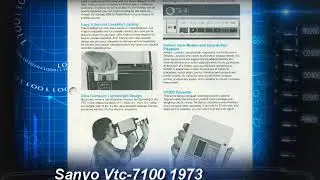 Sanyo Vtc-7100 B/w 1973 First Cassette Television Recorder..