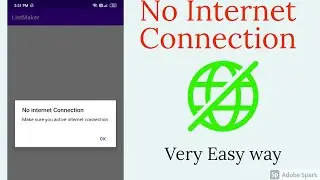 || How to check internet connection in android app || Easy Way || No internet connection ||.