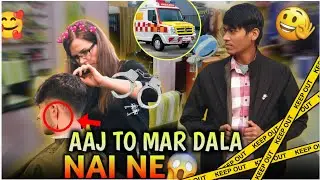AAJ TO MAR DALA NAI (BARBER) NE 😭😱#youtube #viralvideo #barber #souravjhoshivlog #vlog #anmol