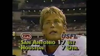 USFL 1984 SAN ANTONIO GUNSLINGERS AT HOUSTON GAMBLERS