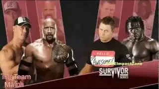WWE Survivor Series 2011 FULL Match Card (WWE Raw 11/21/11)